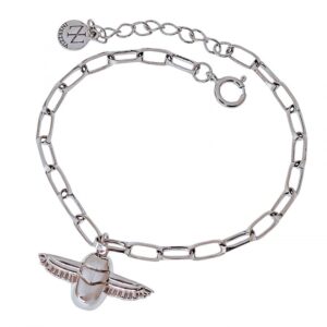 Pulsera rodio escarabajo