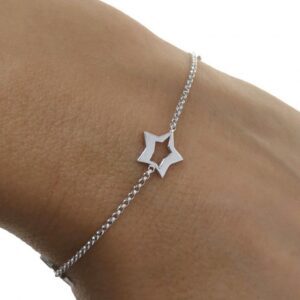 Pulsera rodio estrellas