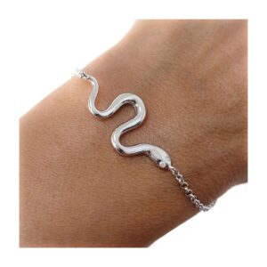 Pulsera rodio serpiente