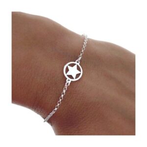 Pulsera rolo círculos estrella
