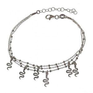 Pulsera serpientes colgando