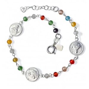 Pulsera piedra color San Judas