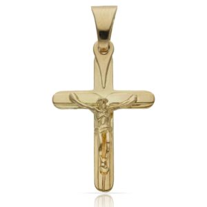 Cruz oro 18kl cristo - 21x33mm