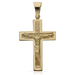 Cruz oro 18kl cristo - 23x36mm