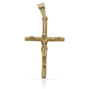 Cruz oro 18kl cristo - 19x32mm
