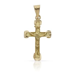 Cruz oro 18kl cristo - 16x27mm