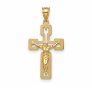 Cruz oro 18kl cristo - 17x29mm