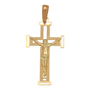 Cruz oro 18kl cristo - 16x28mm