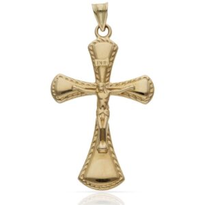 Cruz oro 18kl cristo - 22x36mm