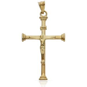 Cruz oro 18kl cristo - 22x36mm