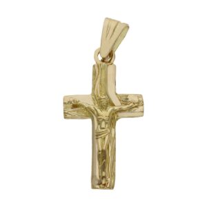 Cruz oro 18kl cristo - 15x29mm