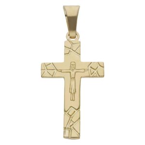 Cruz oro 18kl cristo - 20x35mm