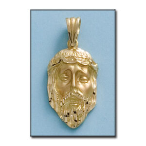 Cabeza oro 18kl cristo - 15x27mm