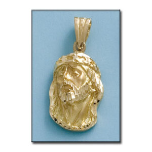 Cabeza oro cristo 18kl de 17x27mm