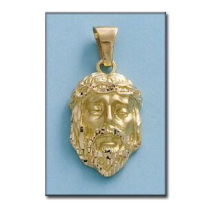 Cabeza oro 18kl cristo - 18x31mm