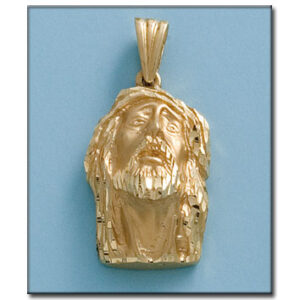 Cabeza oro 18kl cristo - 18x28mm