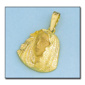 Cabeza oro 18kl v. macarena - 21x25mm