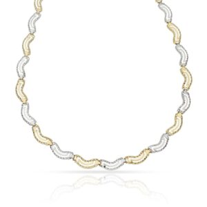 Collar oro 18kl bicolor