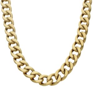 Collar oro 18kl hueco barbado - 13mm