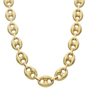 Collar oro 18kl calabrote hueco - 14mm