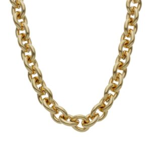 Collar oro 18kl rolot hueco - 8mm