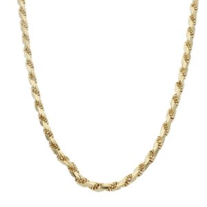 Cordon oro 18kl salomonico tallado 4.5mm