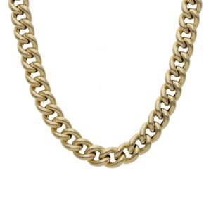 Collar oro 18kl barbado hueco - 7mm