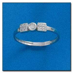 Sortija oro blanco 18kl diamantes