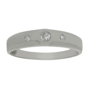 Sortija oro blanco 18kl diamantes