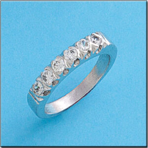 Sortija oro blanco 18kl diamantes - stock
