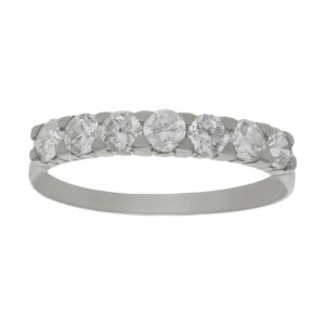 Sortija oro blanco 18kl diamantes