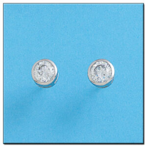 Pendientes oro blanco 18kl diamantes
