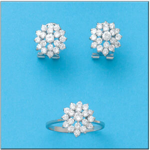 Sortija oro blanco 18kl diamantes