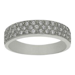 Sortija oro blanco 18kl diamantes