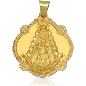 Medalla oro 18kl v. del rocio- 40x45mm