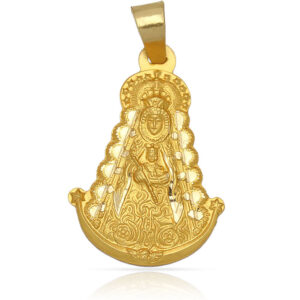 Medalla oro 18kl v. del rocio - 30x42mm