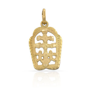 Cruz oro 18kl de caravaca - 14x21mm