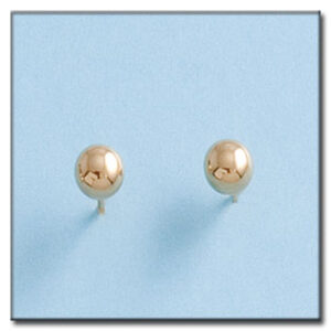 Pendientes oro 18kl bola - 5mm