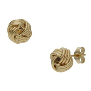 Pendientes oro 18kl nudo - 8mm