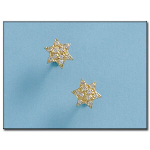 Pendientes oro 18kl estrellas
