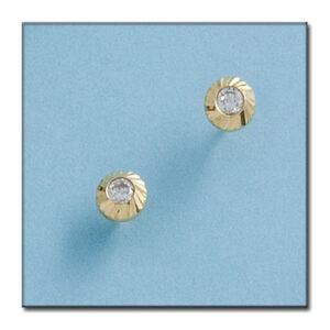 Pendientes oro 18kl redondos