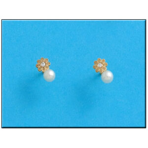 Pendientes oro 18kl margarita