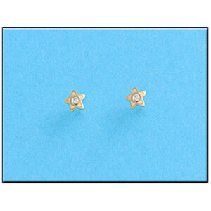 Pendientes oro 18kl estrellas