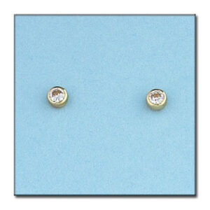 Pendientes oro 18kl redondos