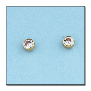 Pendientes oro 18kl redondos
