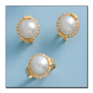 Pendientes oro 18kl perlas japonesas