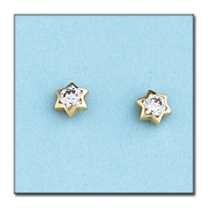 Pendientes oro 18kl estrellas
