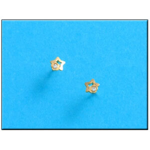 Pendientes oro 18kl estrellas