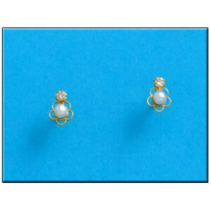 Pendientes oro 18kl perlas