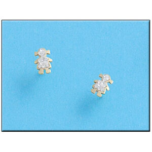 Pendientes oro 18kl niña pequeña